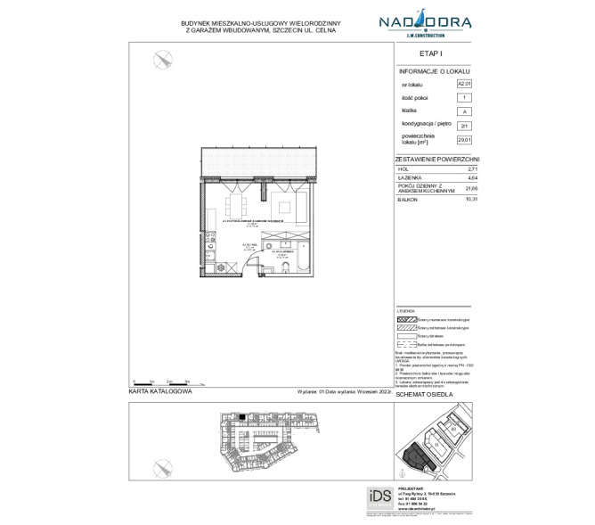 Mieszkanie 29m2, Piętro 1 - Nad Odrą