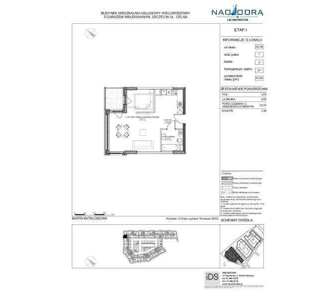 Mieszkanie 41m2, Piętro 1 - Nad Odrą
