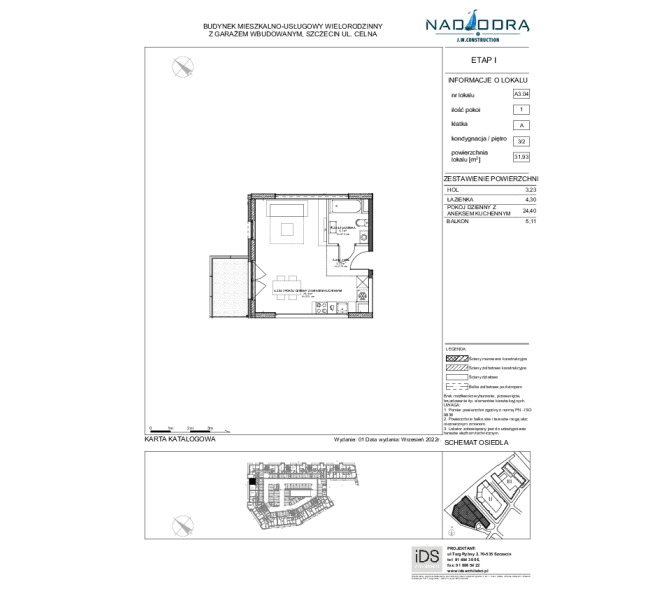 Mieszkanie 32m2, Piętro 2 - Nad Odrą