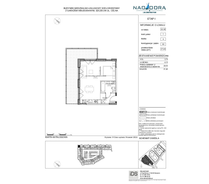 Mieszkanie 37m2, Piętro 2 - Nad Odrą
