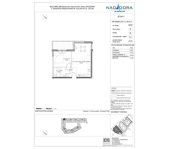 Mieszkanie 41m2, Piętro 4 - Nad Odrą