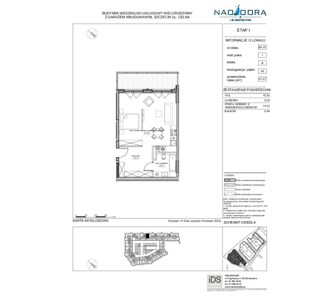 Mieszkanie 47m2, Piętro 2 - Nad Odrą