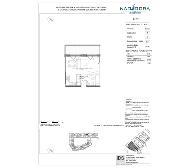 Mieszkanie 28m2, Piętro 4 - Nad Odrą