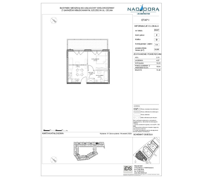 Mieszkanie 32m2, Piętro 4 - Nad Odrą