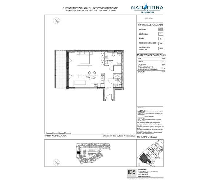 Mieszkanie 50m2, Piętro 1 - Nad Odrą