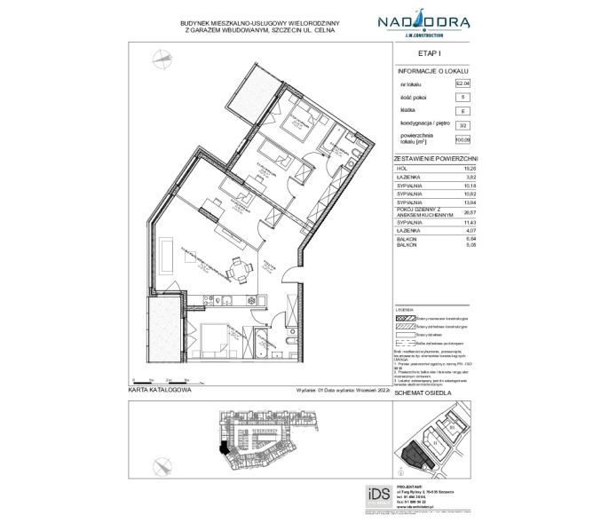 Mieszkanie 100m2, Piętro 2 - Nad Odrą