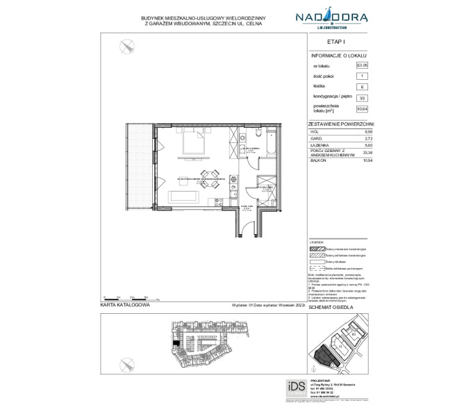 Mieszkanie 50m2, Piętro 2 - Nad Odrą