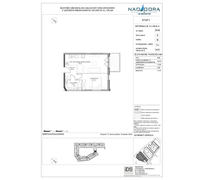 Mieszkanie 39m2, Piętro 4 - Nad Odrą